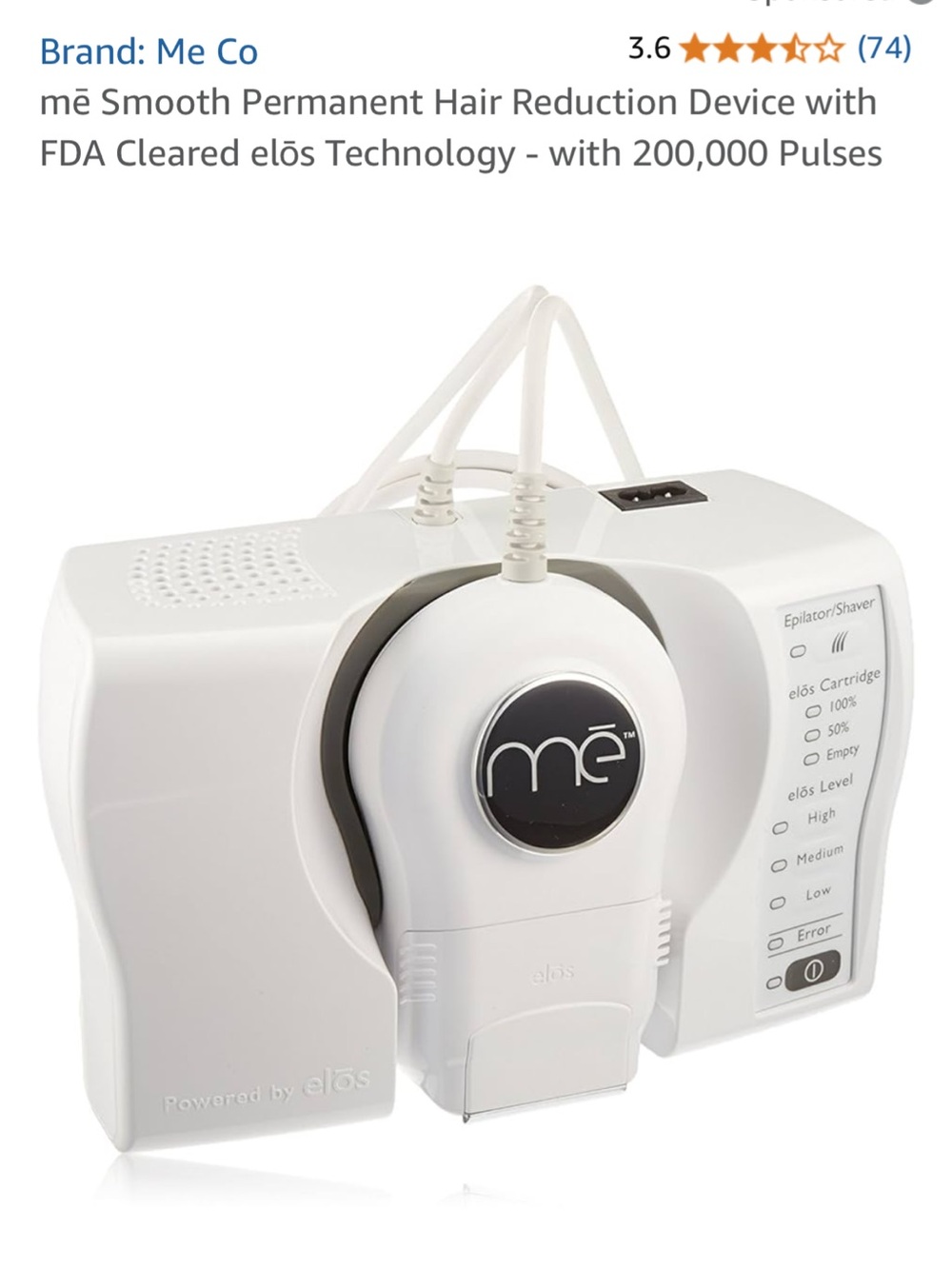 me Smooth Permanent Hair Reduction Device - White